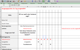 First mockup in Excel